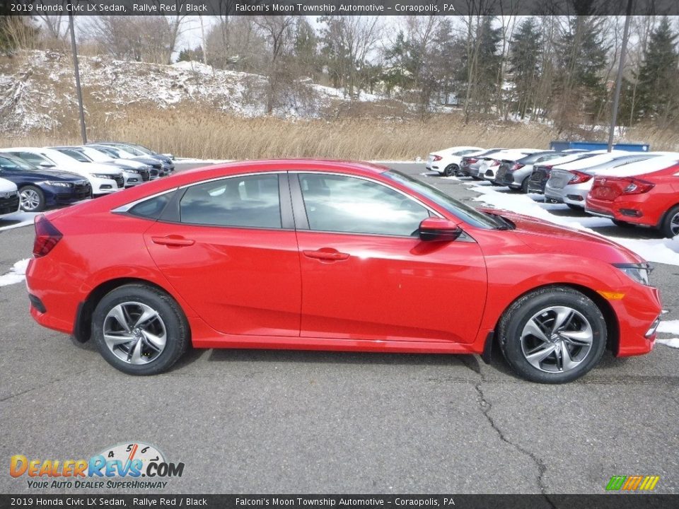 2019 Honda Civic LX Sedan Rallye Red / Black Photo #5
