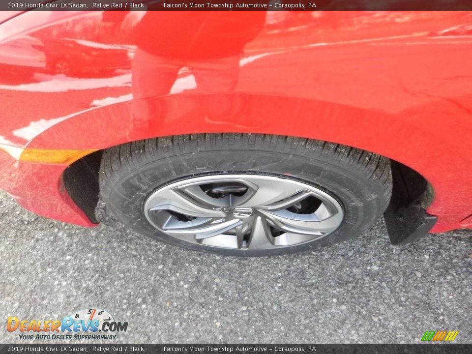 2019 Honda Civic LX Sedan Rallye Red / Black Photo #8