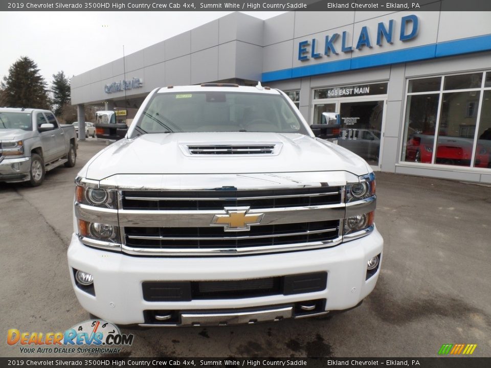 2019 Chevrolet Silverado 3500HD High Country Crew Cab 4x4 Summit White / High Country Saddle Photo #2