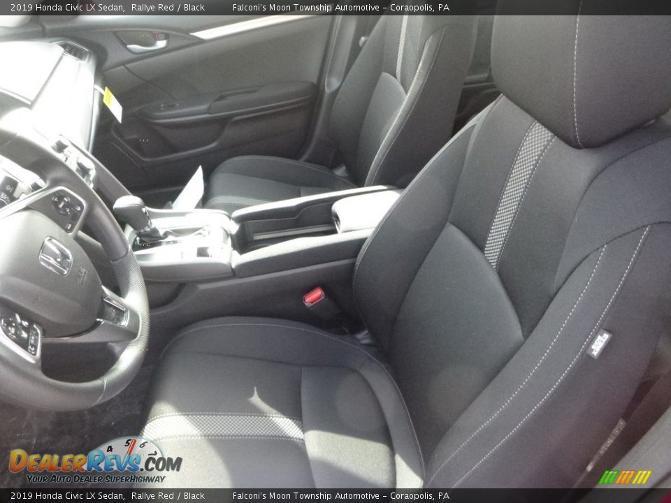2019 Honda Civic LX Sedan Rallye Red / Black Photo #9