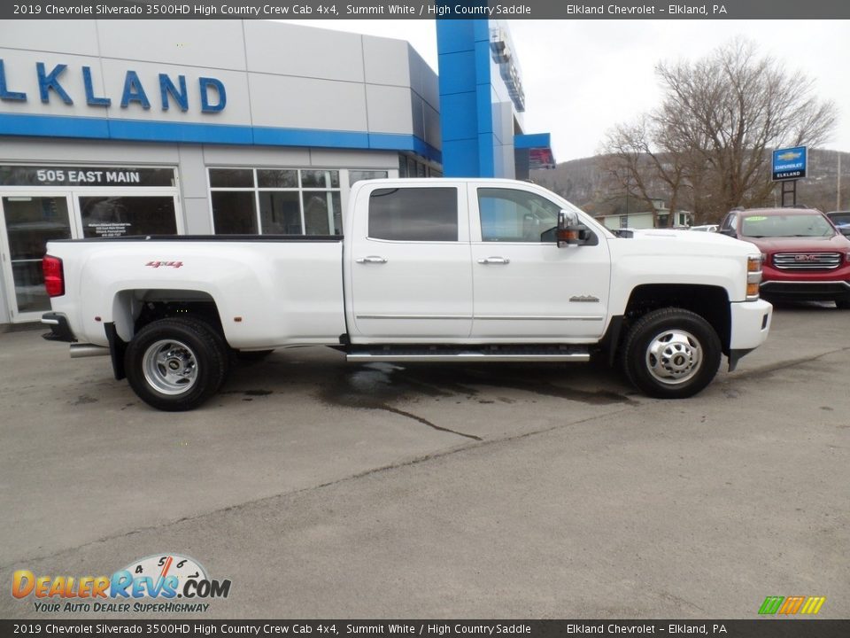 2019 Chevrolet Silverado 3500HD High Country Crew Cab 4x4 Summit White / High Country Saddle Photo #4