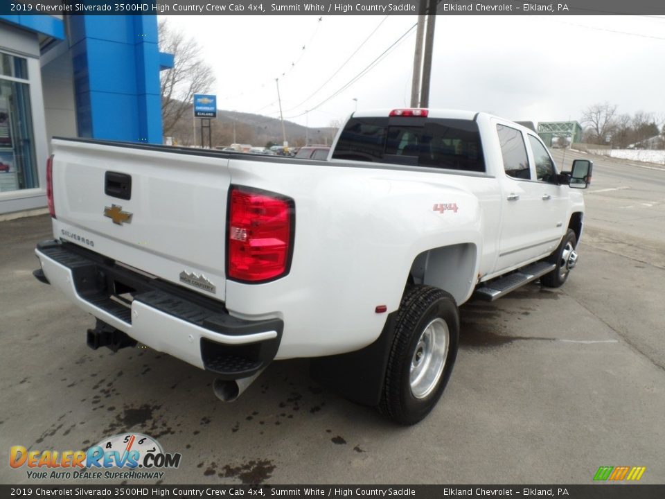 2019 Chevrolet Silverado 3500HD High Country Crew Cab 4x4 Summit White / High Country Saddle Photo #5