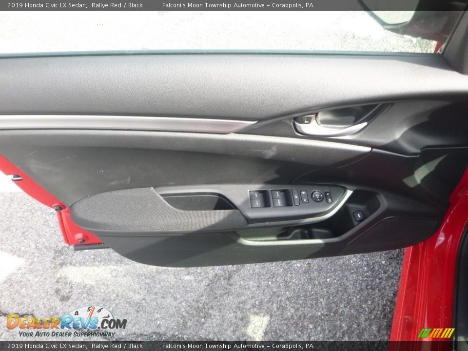 2019 Honda Civic LX Sedan Rallye Red / Black Photo #12