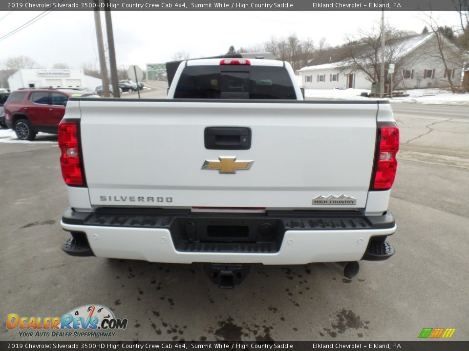 2019 Chevrolet Silverado 3500HD High Country Crew Cab 4x4 Summit White / High Country Saddle Photo #6