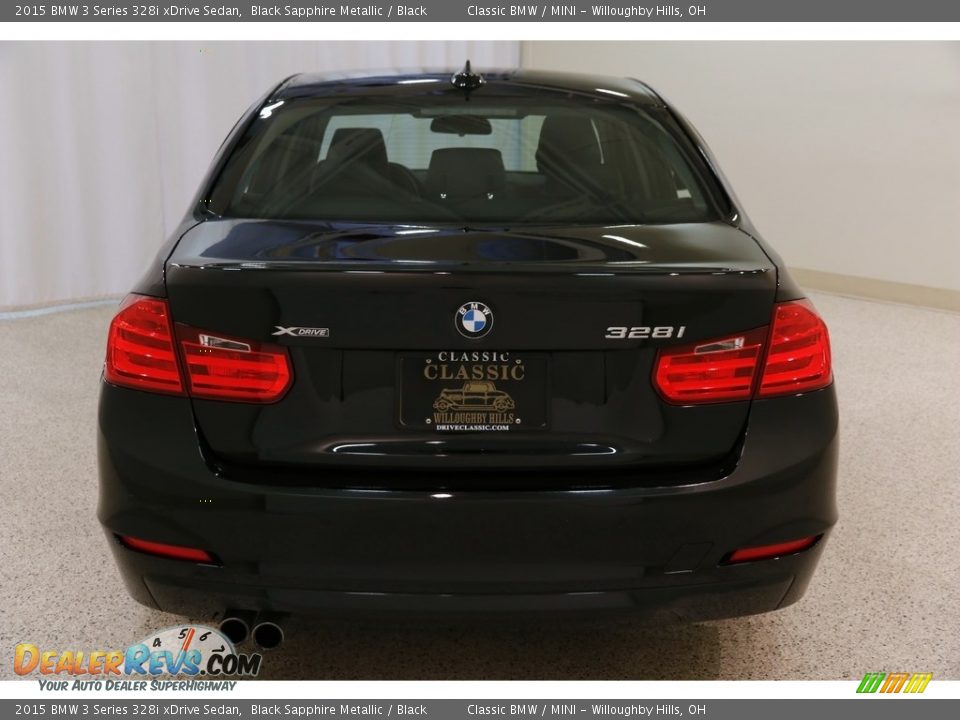 2015 BMW 3 Series 328i xDrive Sedan Black Sapphire Metallic / Black Photo #20