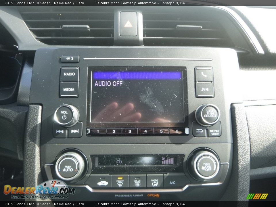 2019 Honda Civic LX Sedan Rallye Red / Black Photo #14