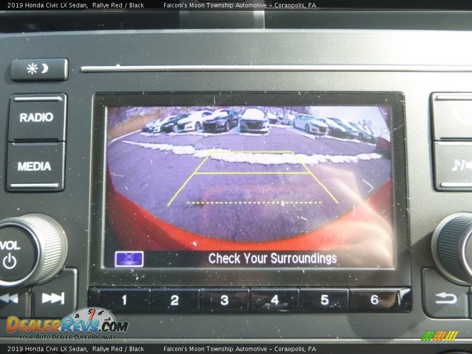 2019 Honda Civic LX Sedan Rallye Red / Black Photo #15