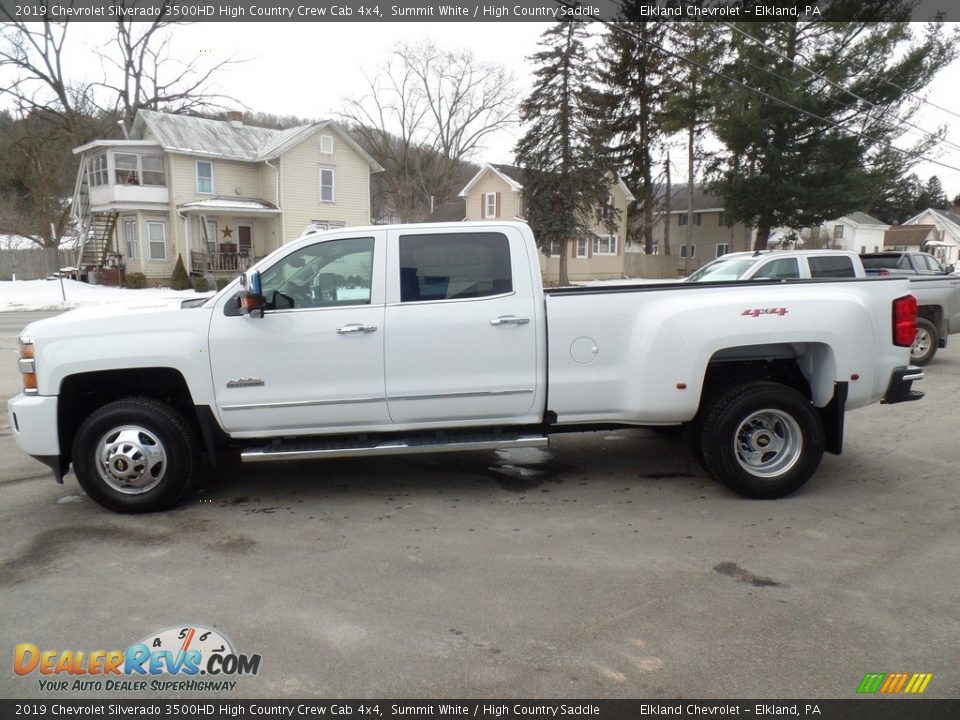 2019 Chevrolet Silverado 3500HD High Country Crew Cab 4x4 Summit White / High Country Saddle Photo #8