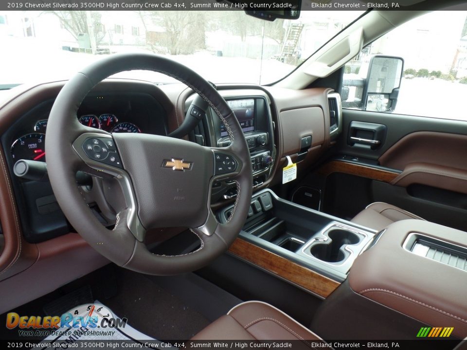 2019 Chevrolet Silverado 3500HD High Country Crew Cab 4x4 Summit White / High Country Saddle Photo #20
