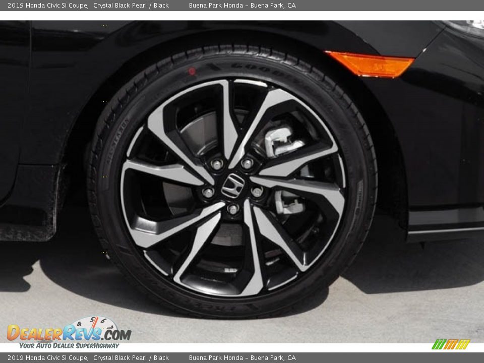 2019 Honda Civic Si Coupe Crystal Black Pearl / Black Photo #33