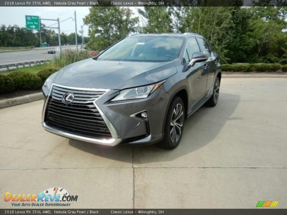 2018 Lexus RX 350L AWD Nebula Gray Pearl / Black Photo #1