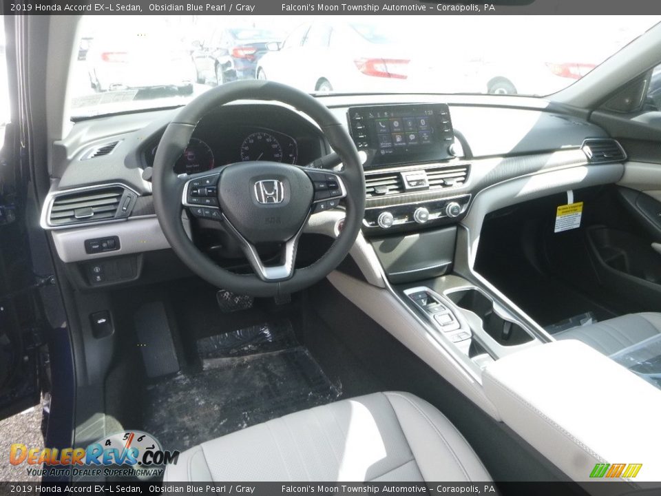 Gray Interior - 2019 Honda Accord EX-L Sedan Photo #10