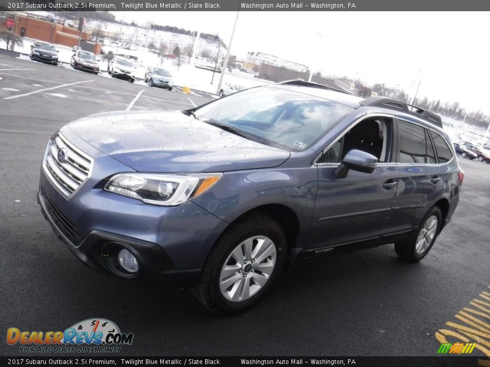 2017 Subaru Outback 2.5i Premium Twilight Blue Metallic / Slate Black Photo #6