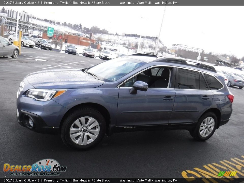 2017 Subaru Outback 2.5i Premium Twilight Blue Metallic / Slate Black Photo #7