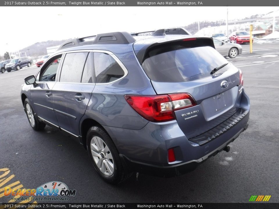 2017 Subaru Outback 2.5i Premium Twilight Blue Metallic / Slate Black Photo #8