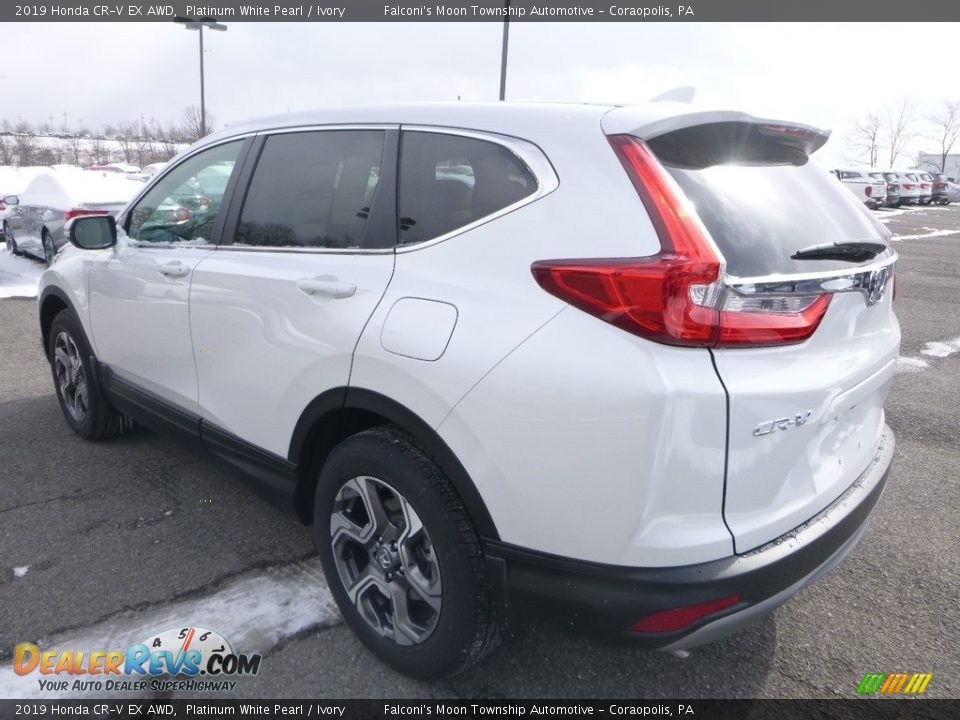 2019 Honda CR-V EX AWD Platinum White Pearl / Ivory Photo #2