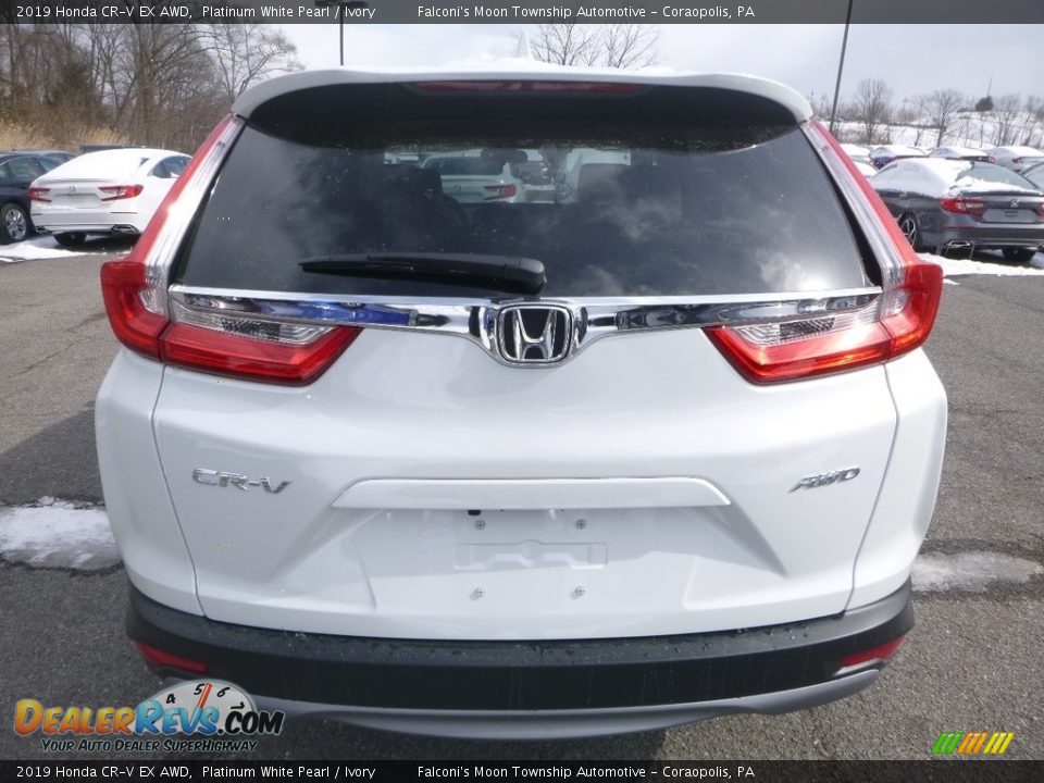 2019 Honda CR-V EX AWD Platinum White Pearl / Ivory Photo #3
