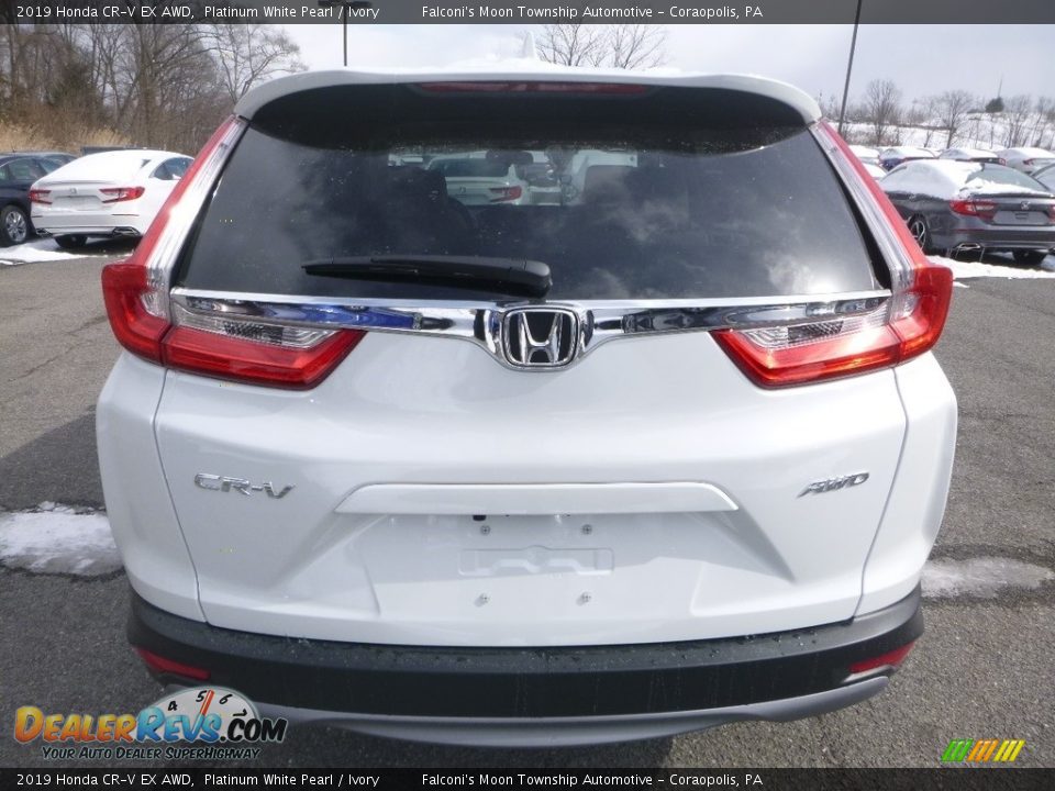 2019 Honda CR-V EX AWD Platinum White Pearl / Ivory Photo #3