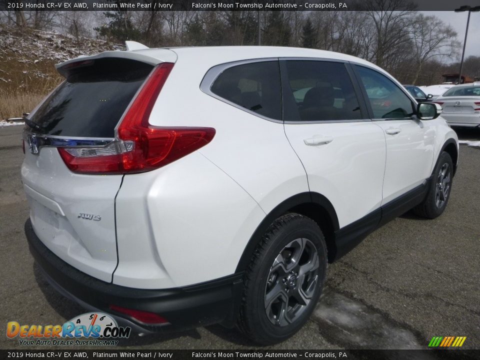 2019 Honda CR-V EX AWD Platinum White Pearl / Ivory Photo #4