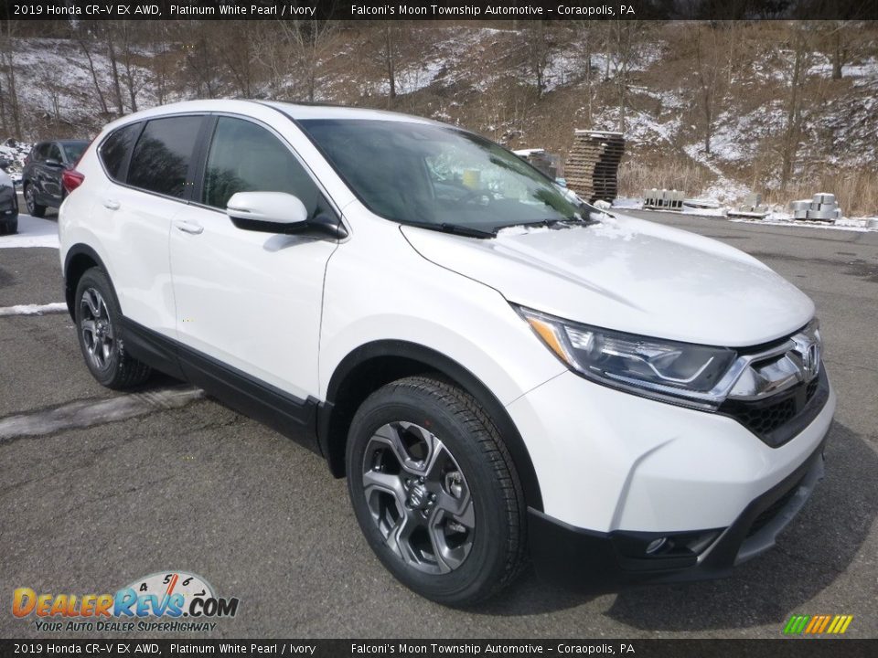 2019 Honda CR-V EX AWD Platinum White Pearl / Ivory Photo #5