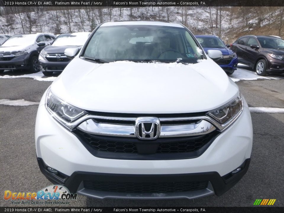2019 Honda CR-V EX AWD Platinum White Pearl / Ivory Photo #6
