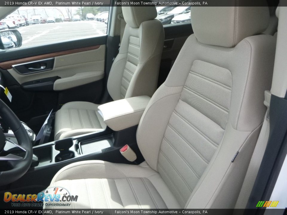 2019 Honda CR-V EX AWD Platinum White Pearl / Ivory Photo #8
