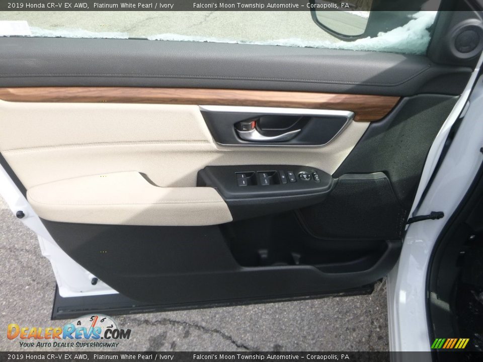 2019 Honda CR-V EX AWD Platinum White Pearl / Ivory Photo #11