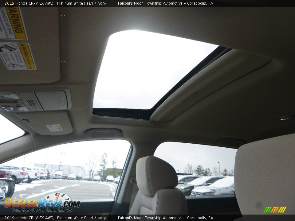 2019 Honda CR-V EX AWD Platinum White Pearl / Ivory Photo #13