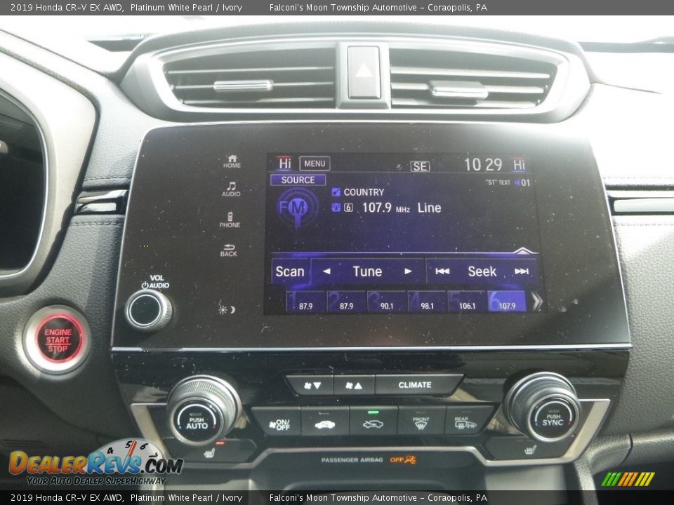 2019 Honda CR-V EX AWD Platinum White Pearl / Ivory Photo #14