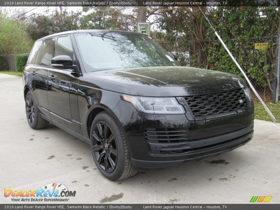 2019 Land Rover Range Rover HSE Santorini Black Metallic / Ebony/Ebony Photo #2