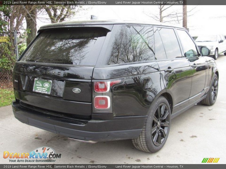 2019 Land Rover Range Rover HSE Santorini Black Metallic / Ebony/Ebony Photo #7