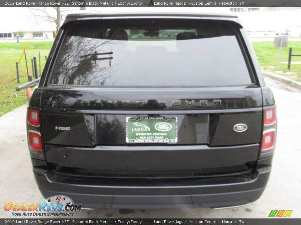 2019 Land Rover Range Rover HSE Santorini Black Metallic / Ebony/Ebony Photo #8