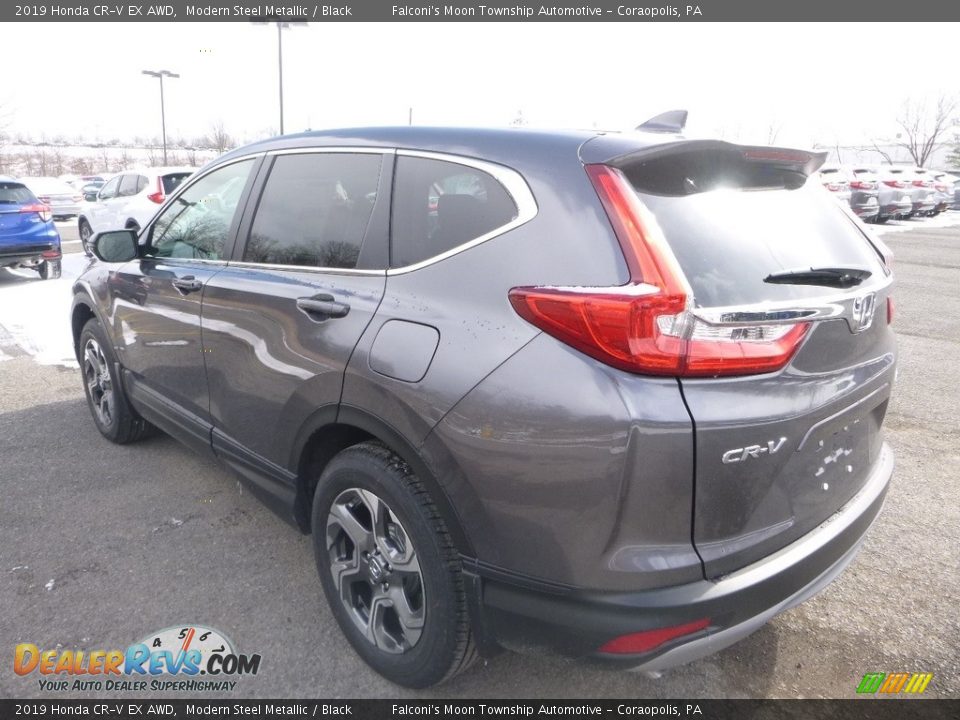 2019 Honda CR-V EX AWD Modern Steel Metallic / Black Photo #2