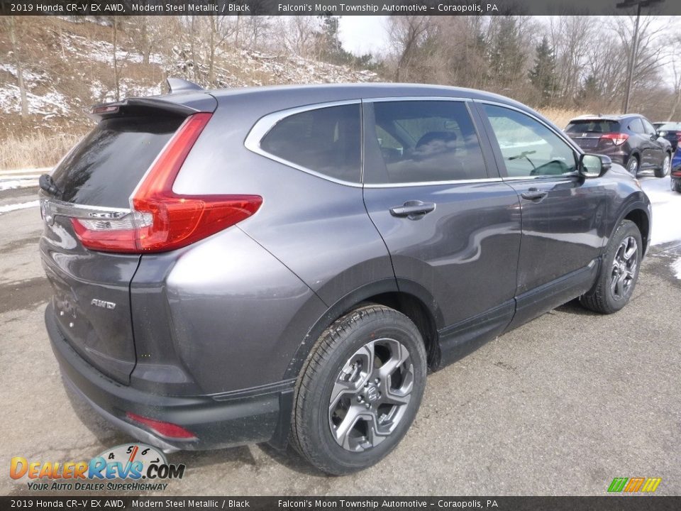 2019 Honda CR-V EX AWD Modern Steel Metallic / Black Photo #4