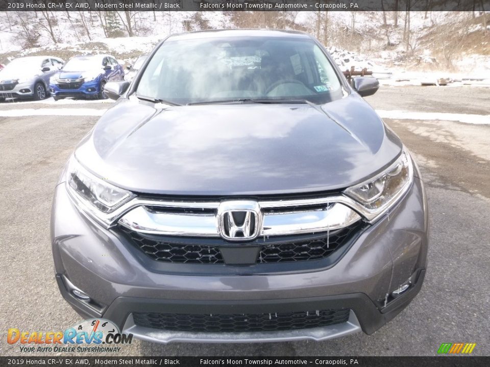 2019 Honda CR-V EX AWD Modern Steel Metallic / Black Photo #6