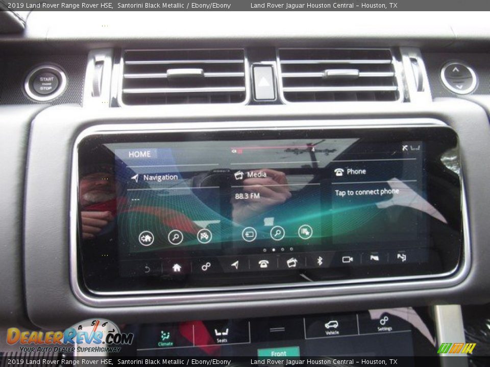 2019 Land Rover Range Rover HSE Santorini Black Metallic / Ebony/Ebony Photo #33