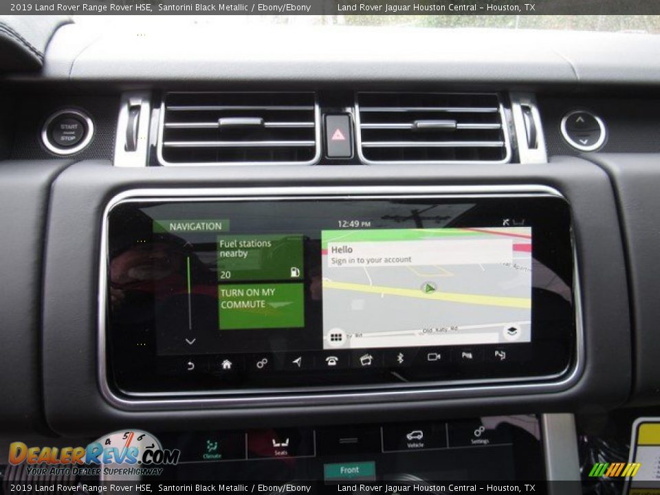 2019 Land Rover Range Rover HSE Santorini Black Metallic / Ebony/Ebony Photo #34
