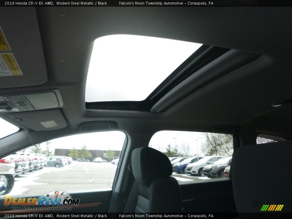 2019 Honda CR-V EX AWD Modern Steel Metallic / Black Photo #12