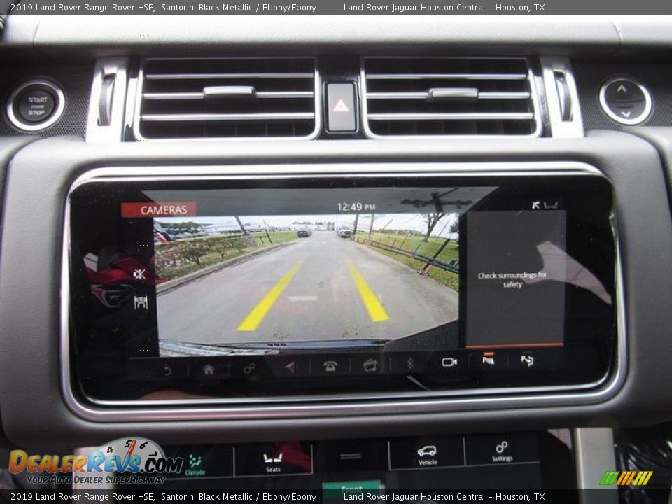2019 Land Rover Range Rover HSE Santorini Black Metallic / Ebony/Ebony Photo #35