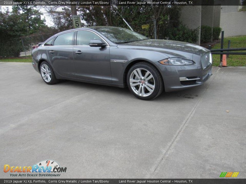 2019 Jaguar XJ XJL Portfolio Corris Grey Metallic / London Tan/Ebony Photo #1