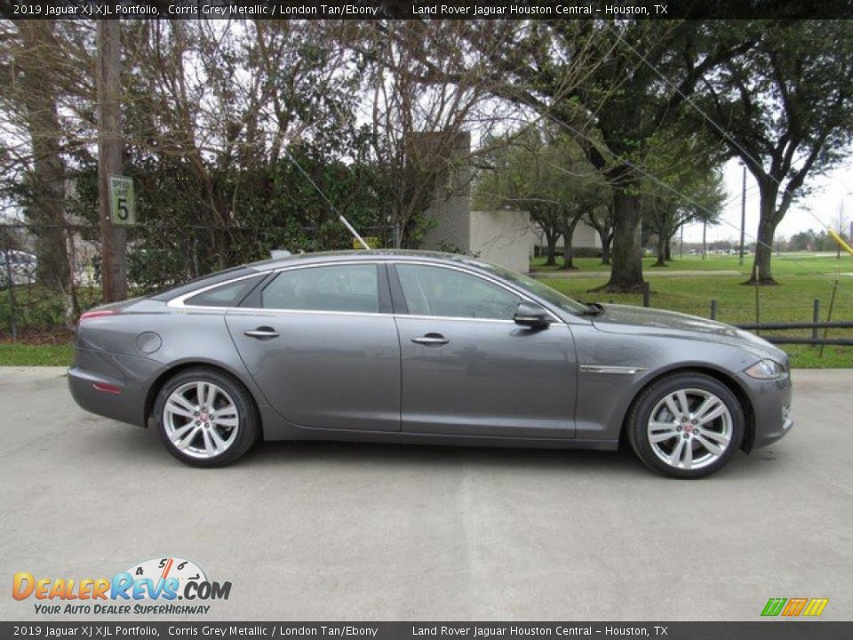 2019 Jaguar XJ XJL Portfolio Corris Grey Metallic / London Tan/Ebony Photo #6