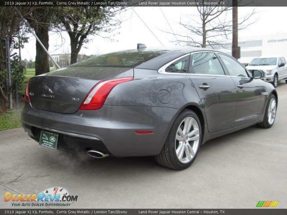 2019 Jaguar XJ XJL Portfolio Corris Grey Metallic / London Tan/Ebony Photo #7