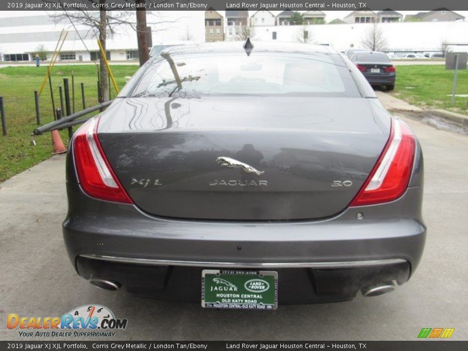 2019 Jaguar XJ XJL Portfolio Corris Grey Metallic / London Tan/Ebony Photo #8