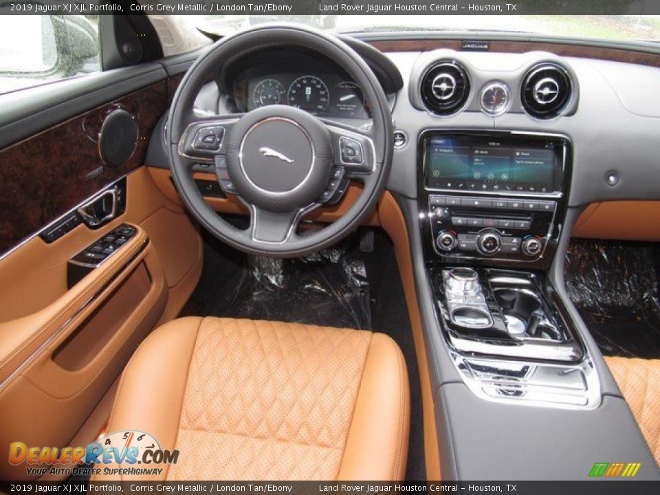 2019 Jaguar XJ XJL Portfolio Corris Grey Metallic / London Tan/Ebony Photo #14