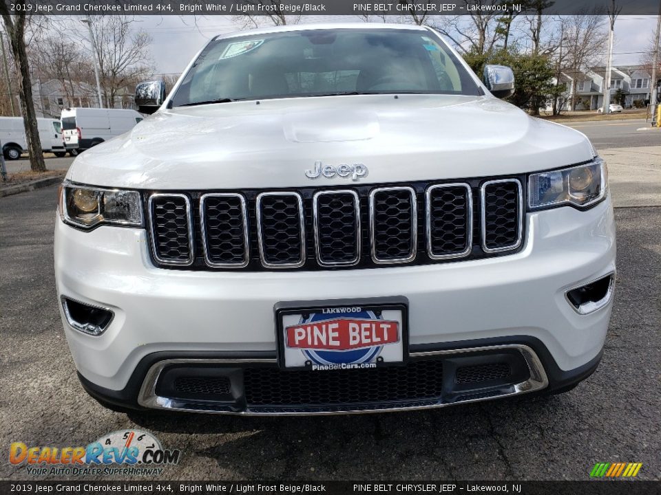 2019 Jeep Grand Cherokee Limited 4x4 Bright White / Light Frost Beige/Black Photo #2