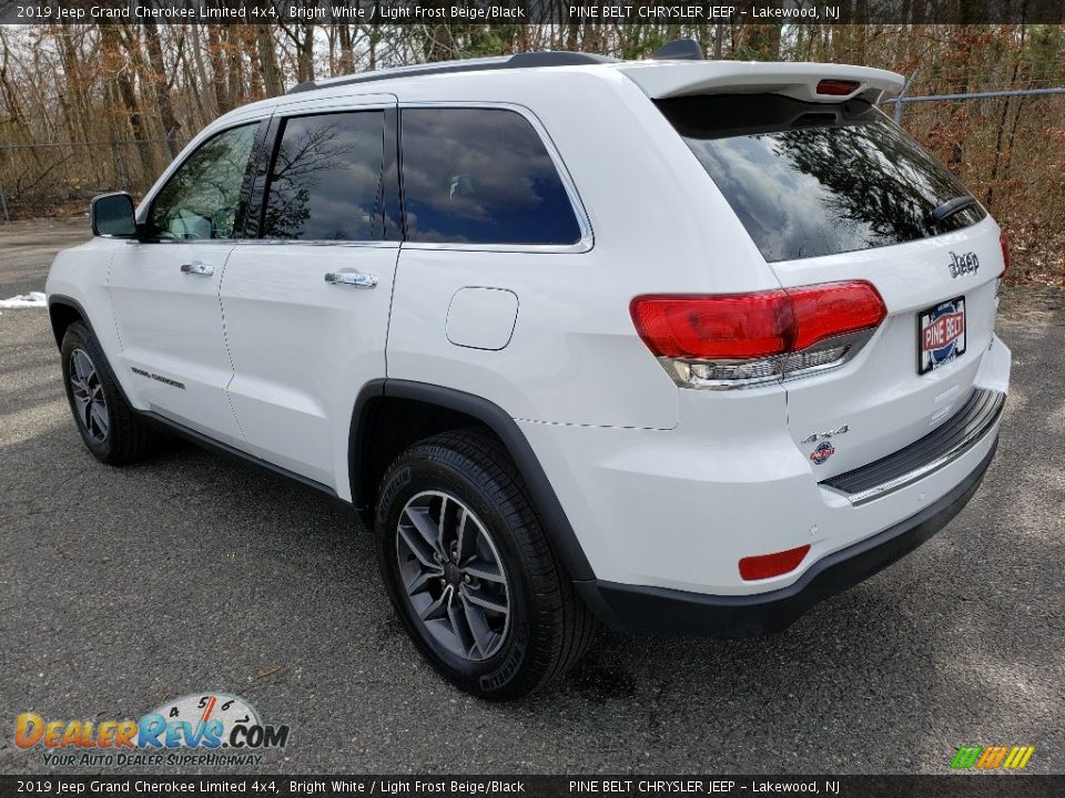 2019 Jeep Grand Cherokee Limited 4x4 Bright White / Light Frost Beige/Black Photo #4