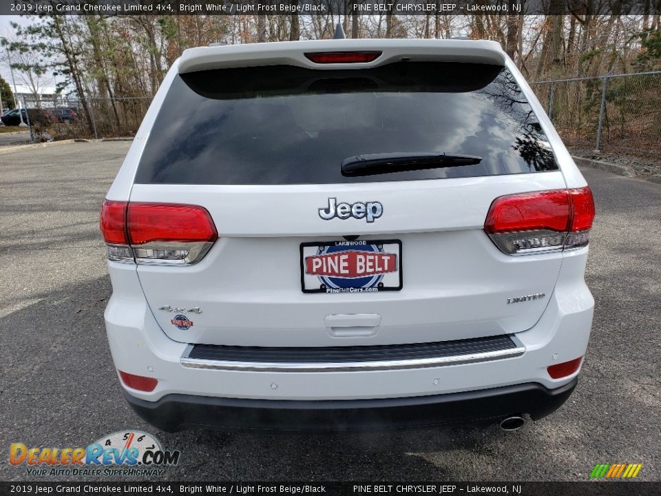 2019 Jeep Grand Cherokee Limited 4x4 Bright White / Light Frost Beige/Black Photo #5