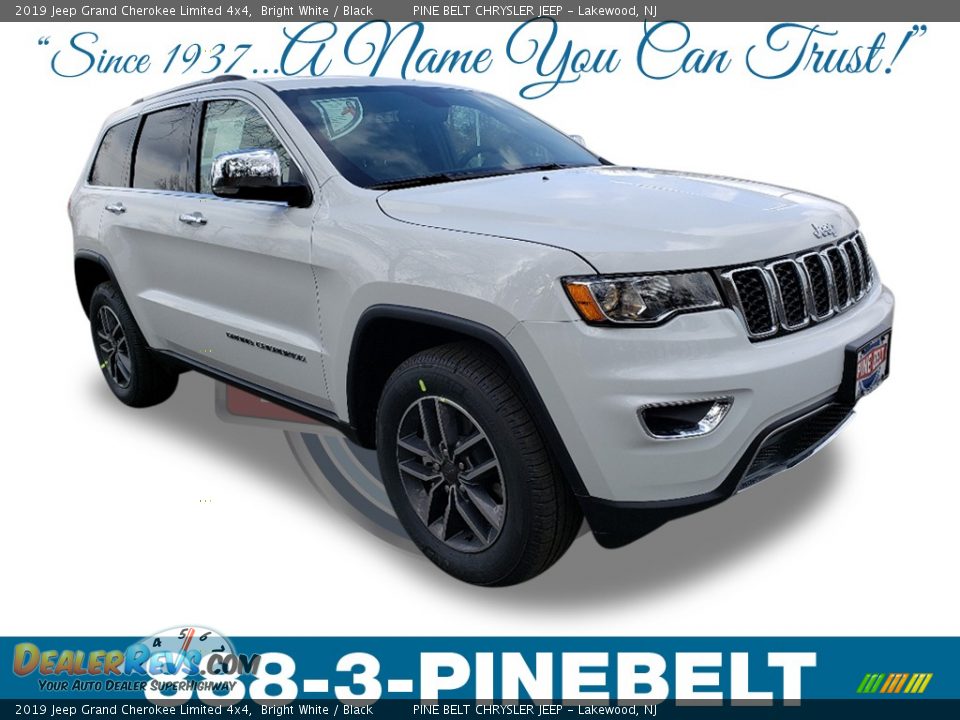 2019 Jeep Grand Cherokee Limited 4x4 Bright White / Black Photo #1