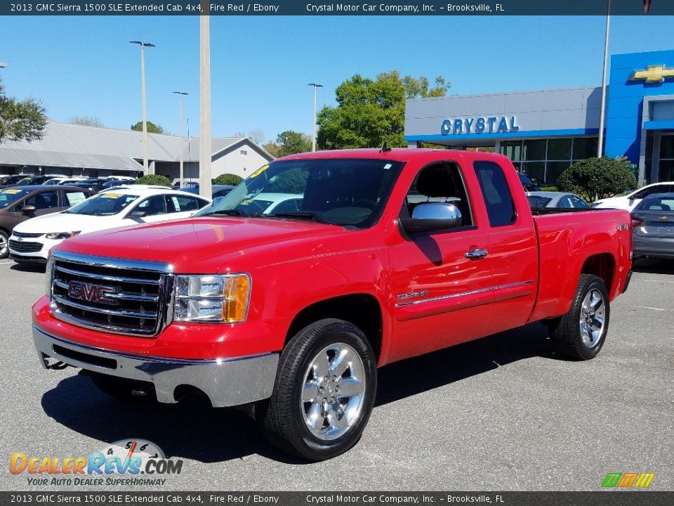 2013 GMC Sierra 1500 SLE Extended Cab 4x4 Fire Red / Ebony Photo #1