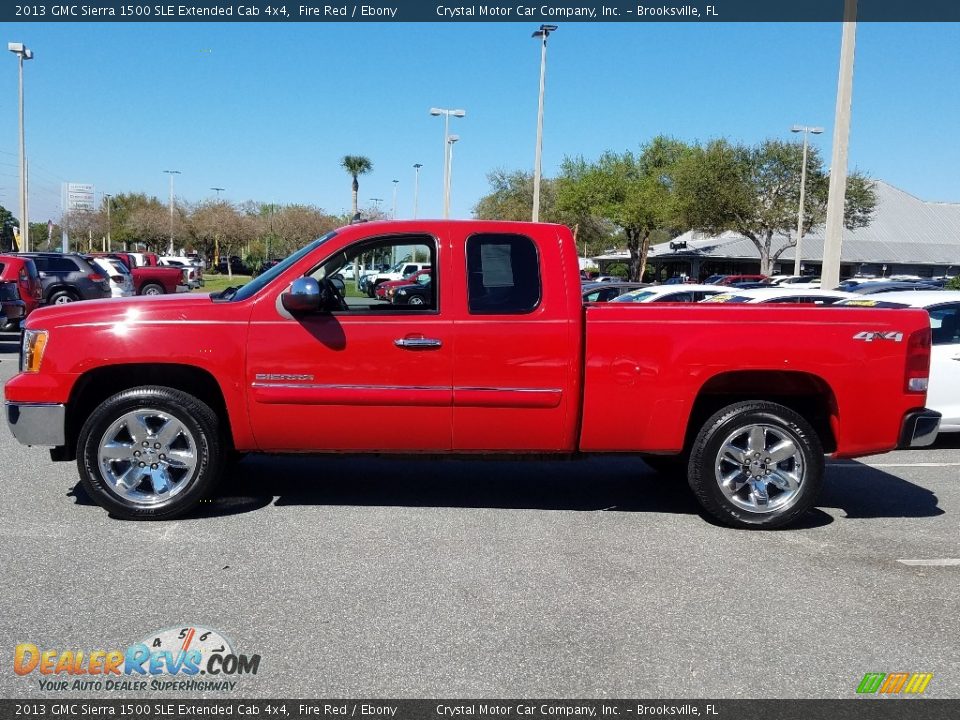2013 GMC Sierra 1500 SLE Extended Cab 4x4 Fire Red / Ebony Photo #2